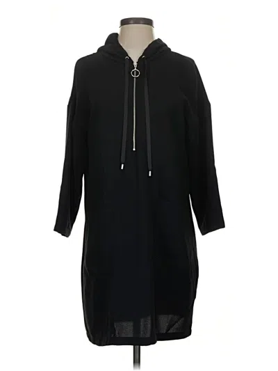 Pre-owned Zara Basic Casual Dress In Black