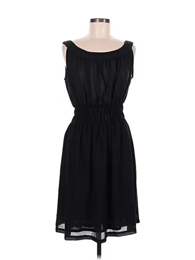 Pre-owned Zara Basic Casual Dress In Black