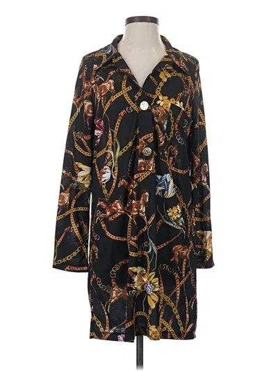 Pre-owned Zara Basic Casual Dress In Black