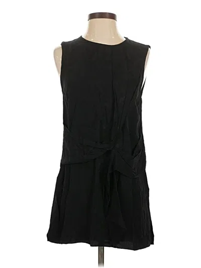 Pre-owned Zara Basic Casual Dress In Black