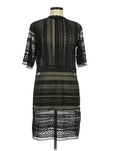 Pre-owned Zara Basic Casual Dress In Black