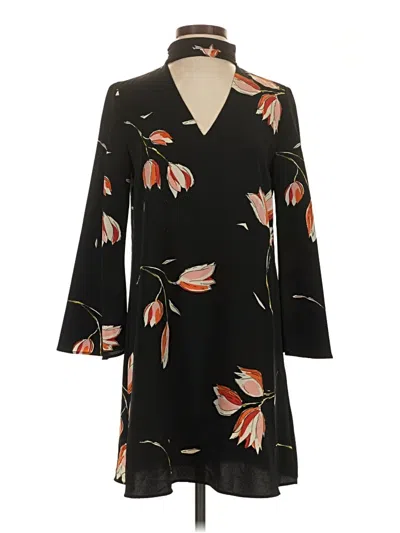 Pre-owned Zara Basic Casual Dress In Black