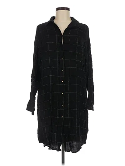 Pre-owned Zara Basic Casual Dress In Black