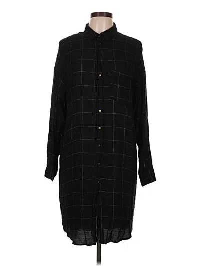 Pre-owned Zara Basic Casual Dress In Black
