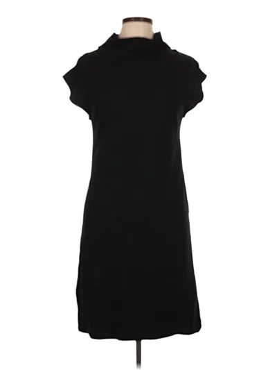 Pre-owned Zara Basic Casual Dress In Black