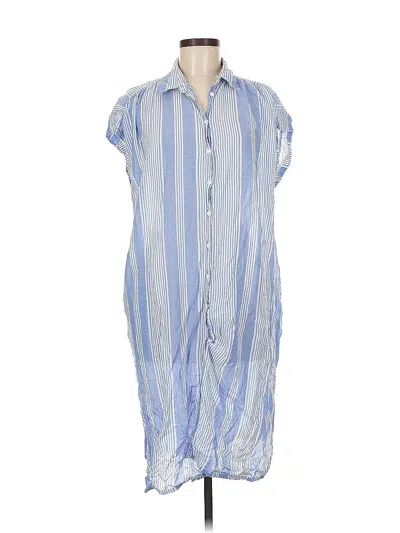 Pre-owned Zara Basic Casual Dress In Blue