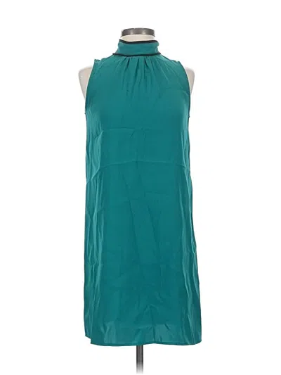 Pre-owned Zara Basic Casual Dress In Blue