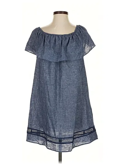 Pre-owned Zara Basic Casual Dress In Blue