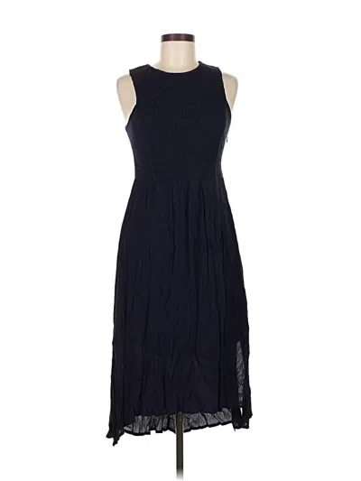 Pre-owned Zara Basic Casual Dress In Blue