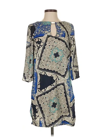 Pre-owned Zara Basic Casual Dress In Blue