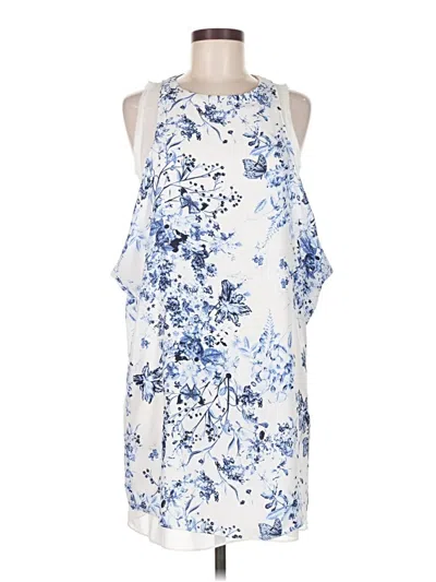 Pre-owned Zara Basic Casual Dress In Blue