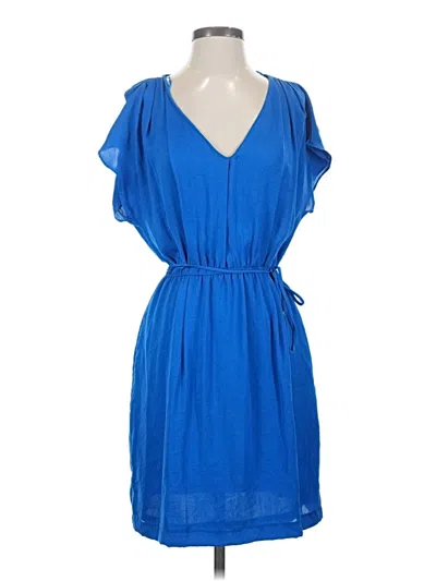 Pre-owned Zara Basic Casual Dress In Blue