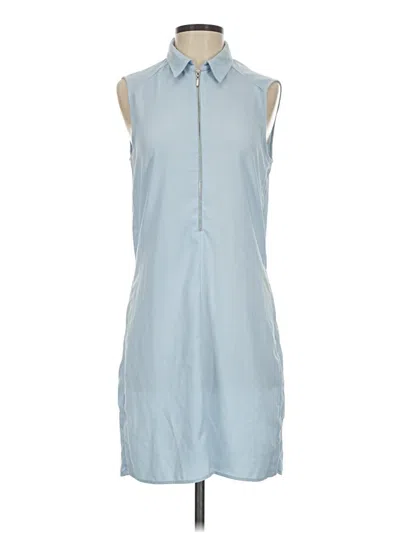 Pre-owned Zara Basic Casual Dress In Blue