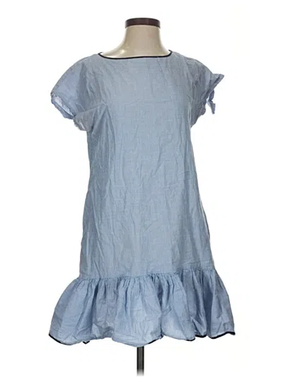 Pre-owned Zara Basic Casual Dress In Blue