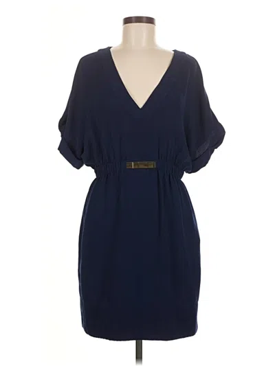 Pre-owned Zara Basic Casual Dress In Blue