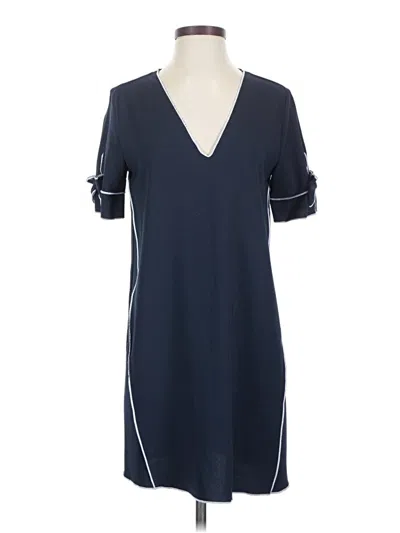 Pre-owned Zara Basic Casual Dress In Blue