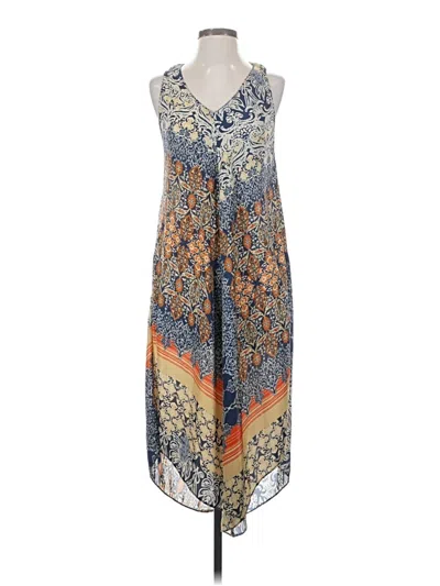 Pre-owned Zara Basic Casual Dress In Blue