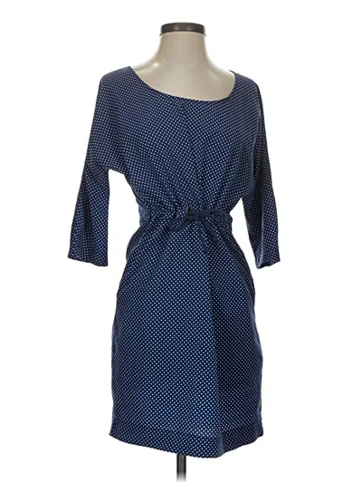 Pre-owned Zara Basic Casual Dress In Blue