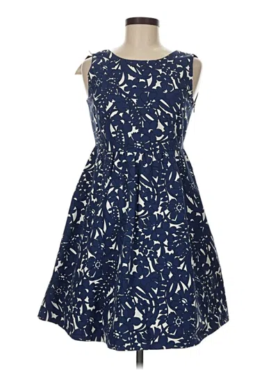 Pre-owned Zara Basic Casual Dress In Blue