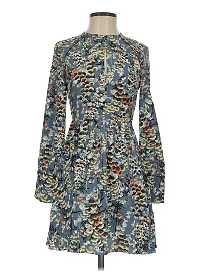 Pre-owned Zara Basic Casual Dress In Blue