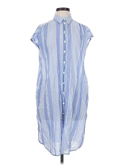 Pre-owned Zara Basic Casual Dress In Blue