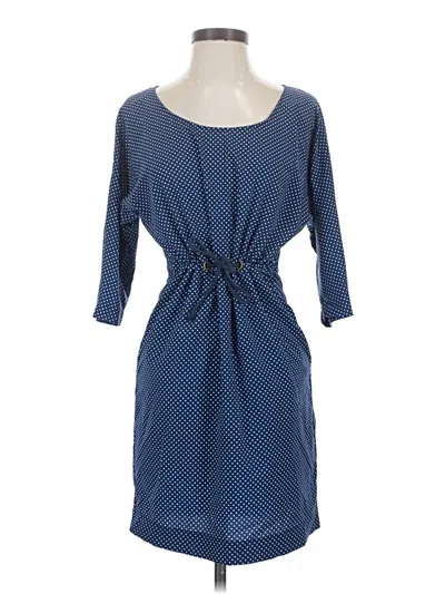 Pre-owned Zara Basic Casual Dress In Blue