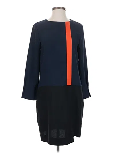 Pre-owned Zara Basic Casual Dress In Blue