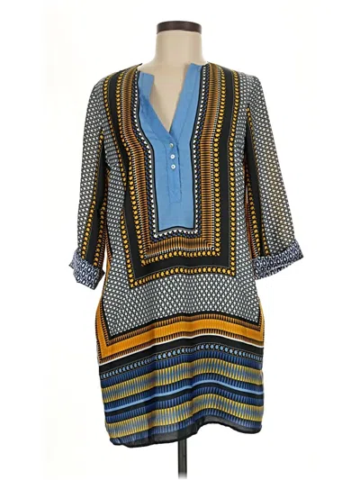 Pre-owned Zara Basic Casual Dress In Blue