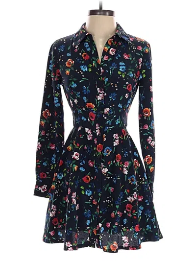 Pre-owned Zara Basic Casual Dress In Blue