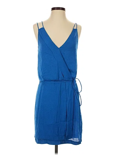 Pre-owned Zara Basic Casual Dress In Blue