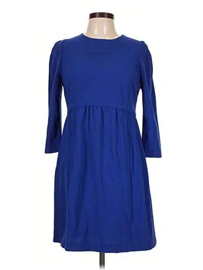 Pre-owned Zara Basic Casual Dress In Blue