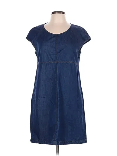 Pre-owned Zara Basic Casual Dress In Blue