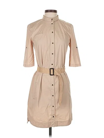 Pre-owned Zara Basic Casual Dress In Brown