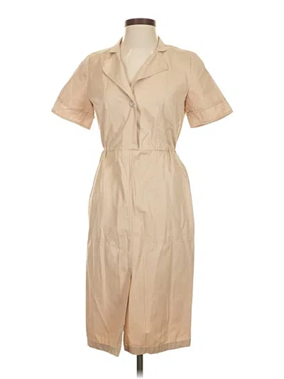 Pre-owned Zara Basic Casual Dress In Brown