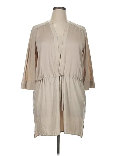 Pre-owned Zara Basic Casual Dress In Brown