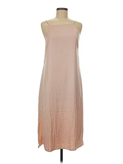 Pre-owned Zara Basic Casual Dress In Brown