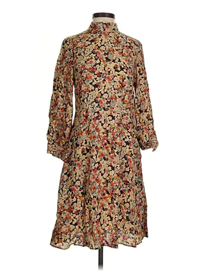 Pre-owned Zara Basic Casual Dress In Brown