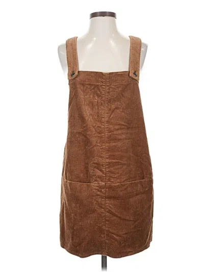 Pre-owned Zara Basic Casual Dress In Brown