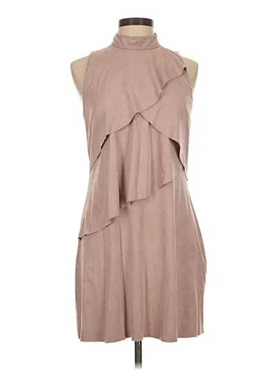 Pre-owned Zara Basic Casual Dress In Brown