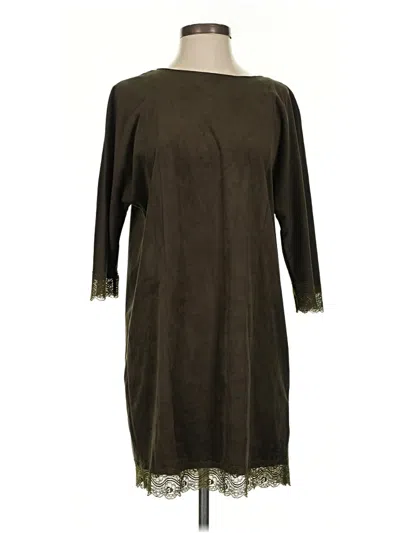 Pre-owned Zara Basic Casual Dress In Brown