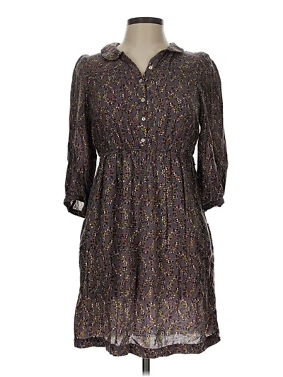 Pre-owned Zara Basic Casual Dress In Brown