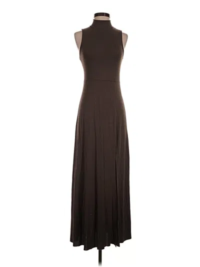 Pre-owned Zara Basic Casual Dress In Brown