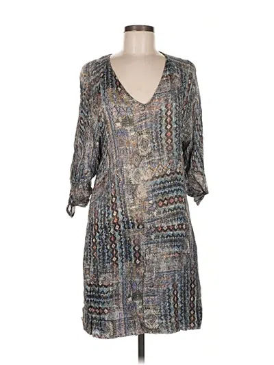 Pre-owned Zara Basic Casual Dress In Gray