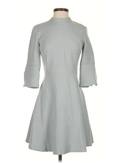 Pre-owned Zara Basic Casual Dress In Gray