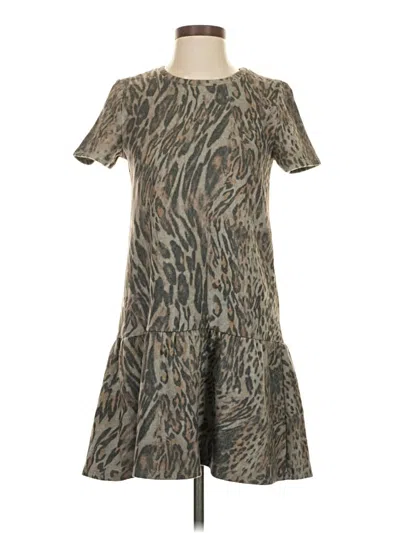 Pre-owned Zara Basic Casual Dress In Gray