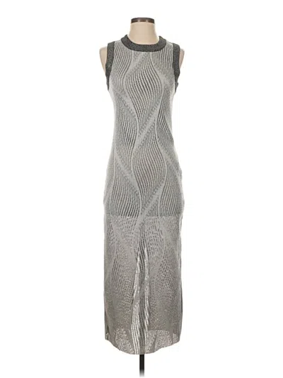 Pre-owned Zara Basic Casual Dress In Gray