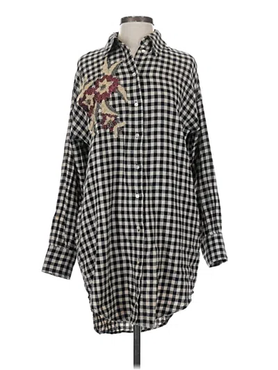 Pre-owned Zara Basic Casual Dress In Gray