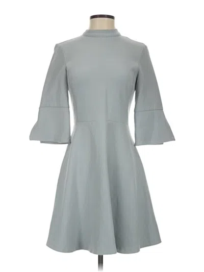 Pre-owned Zara Basic Casual Dress In Gray