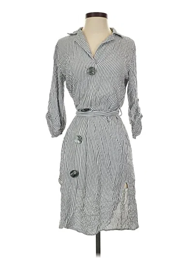 Pre-owned Zara Basic Casual Dress In Gray