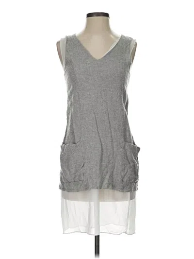 Pre-owned Zara Basic Casual Dress In Gray